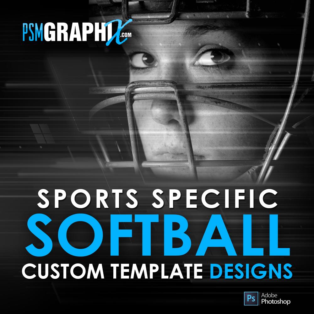 Custom Photoshop Templates Softball Designs Psmgraphix