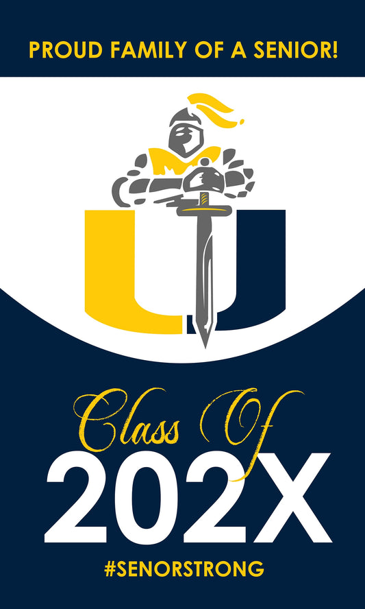 Class of 2024 - 30x50 Banner - School Logo Version-Photoshop Template - PSMGraphix