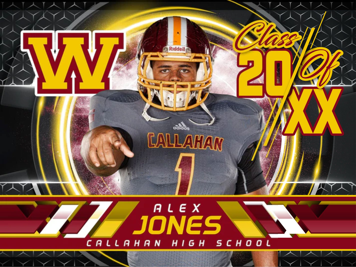 Class of 20XX Yard Sign Template - Portal - Phoenix Series-Photoshop Template - PSMGraphix