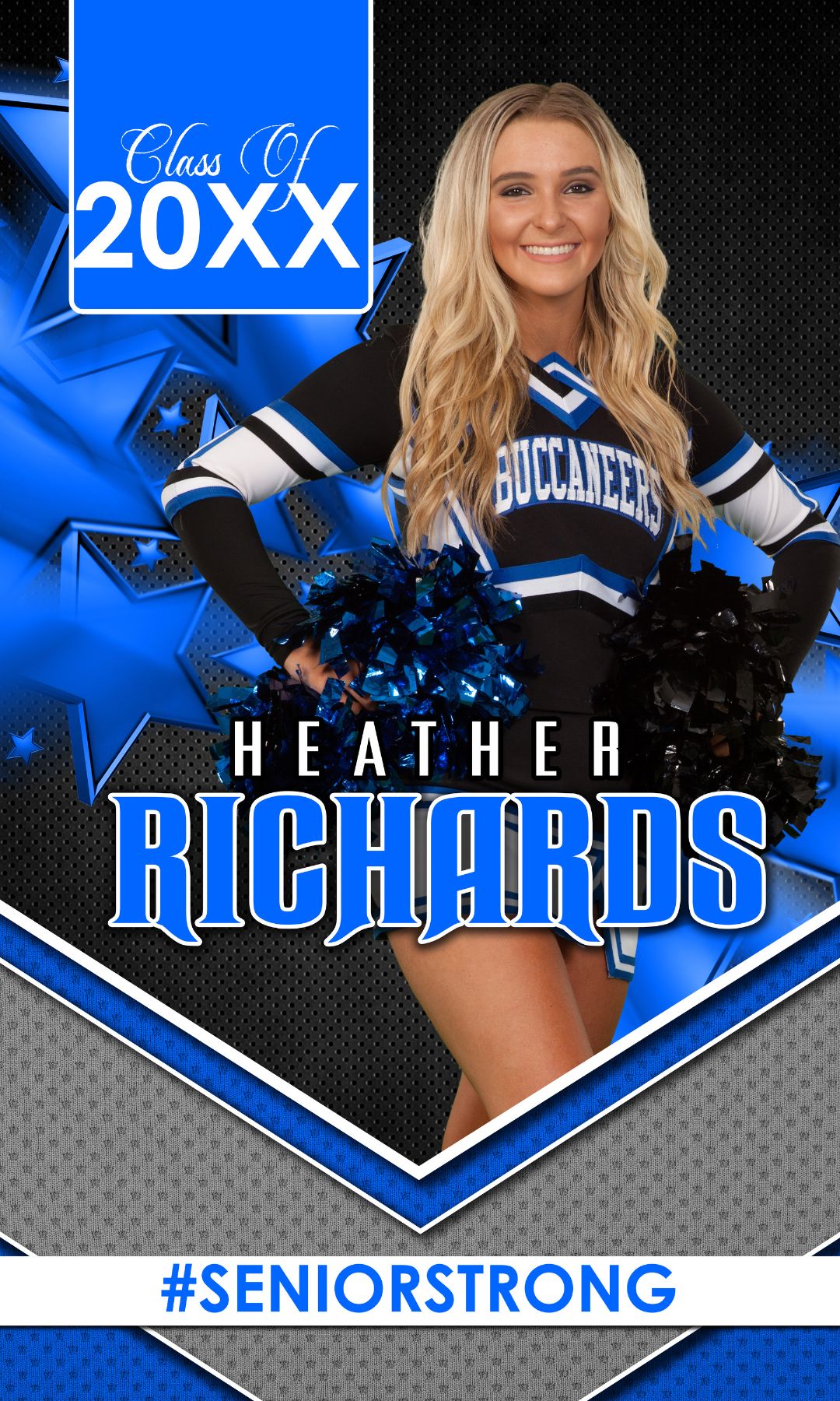 Class of 20XX - 30x50 Banner - Stars-Photoshop Template - PSMGraphix