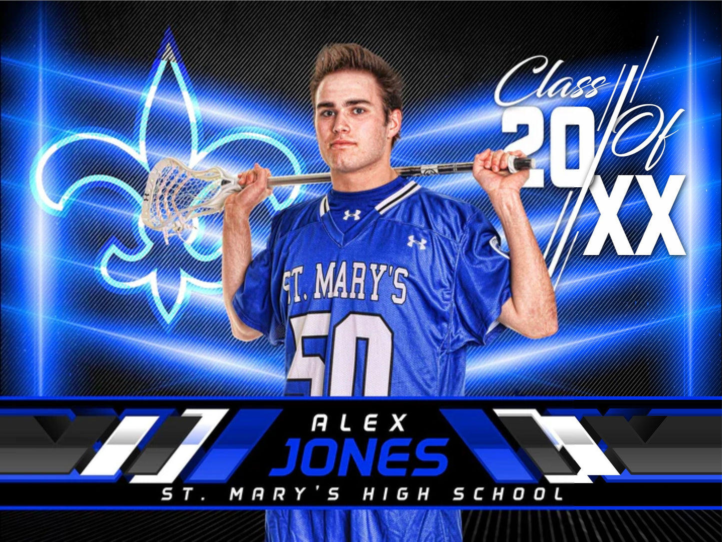 Class of 20XX Yard Sign Template - Immortal - Cinema Series-Photoshop Template - PSMGraphix