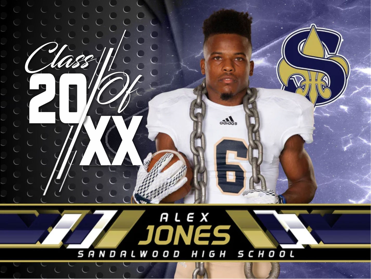 Class of 20XX Yard Sign Template - Raptor - Cinema Series-Photoshop Template - PSMGraphix