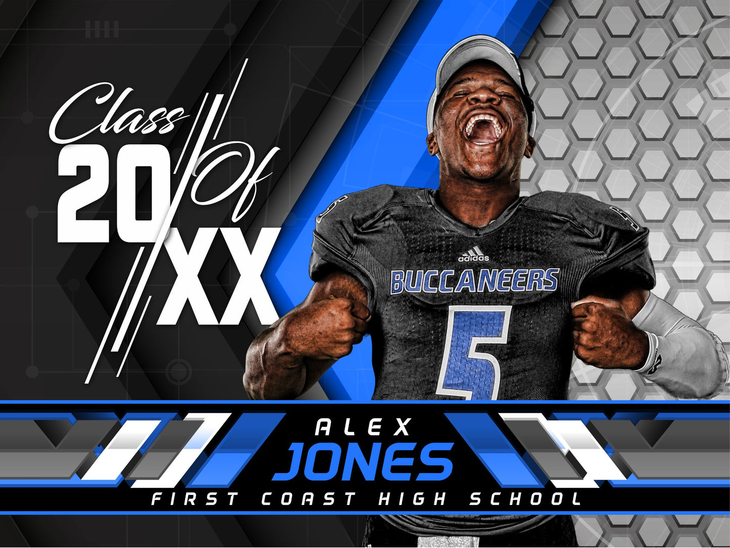 Class of 20XX Yard Sign Template - VAPOR - Cinema Series-Photoshop Template - PSMGraphix