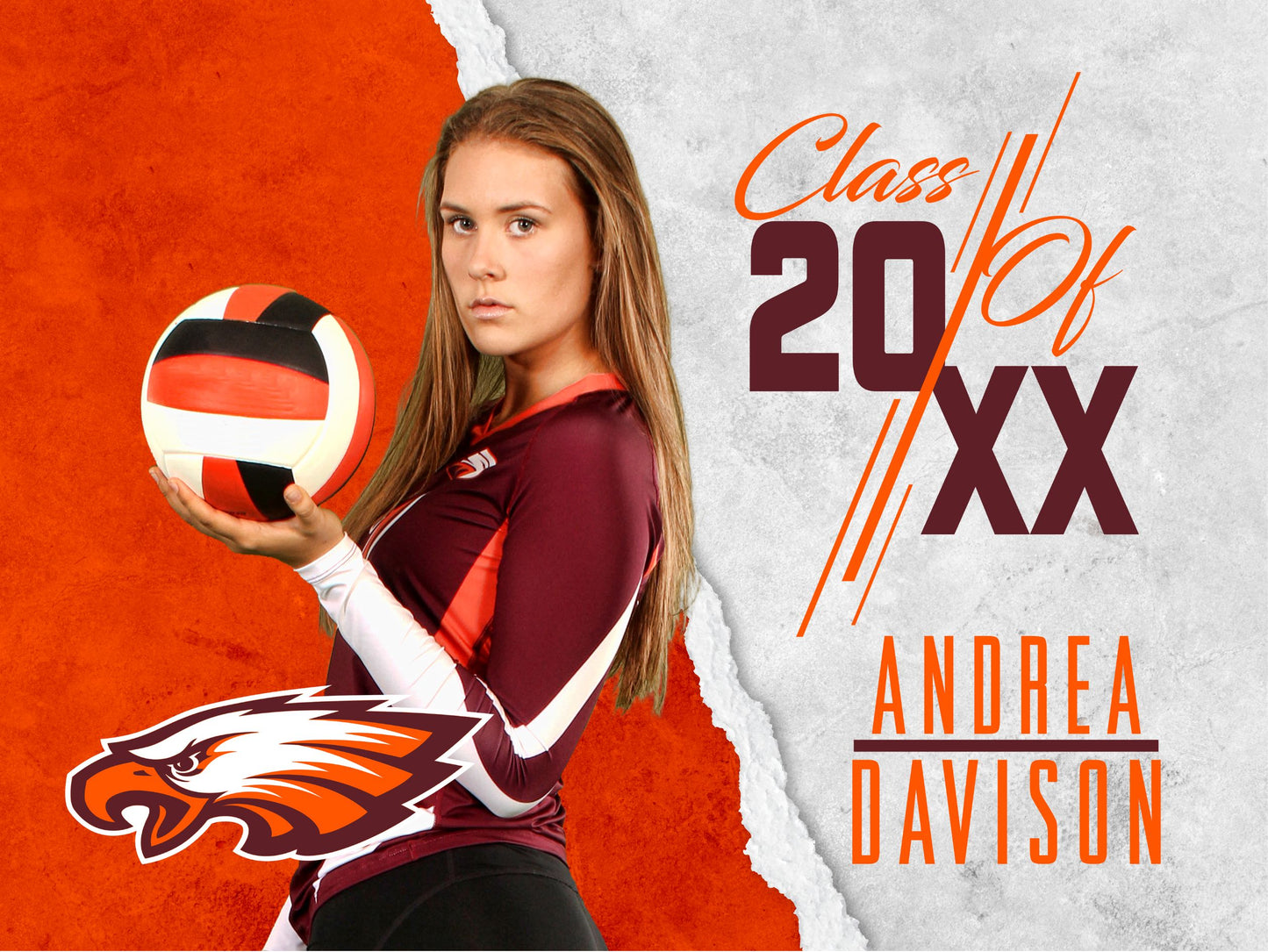 Class of 20XX Yard Sign Template - Ripped - Elite Series-Photoshop Template - PSMGraphix