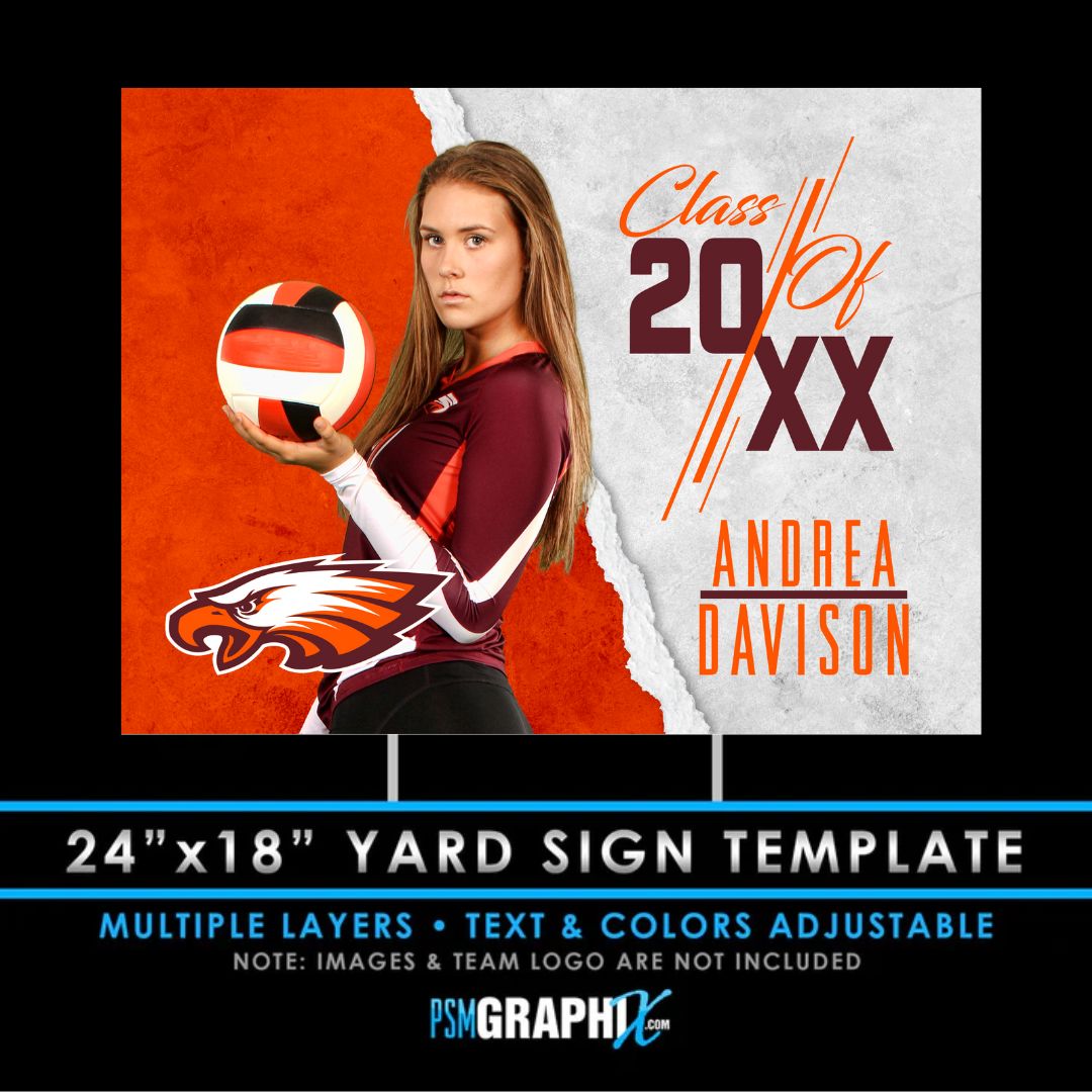 Class of 20XX Yard Sign Template - FULL COLLECTION-Photoshop Template - PSMGraphix
