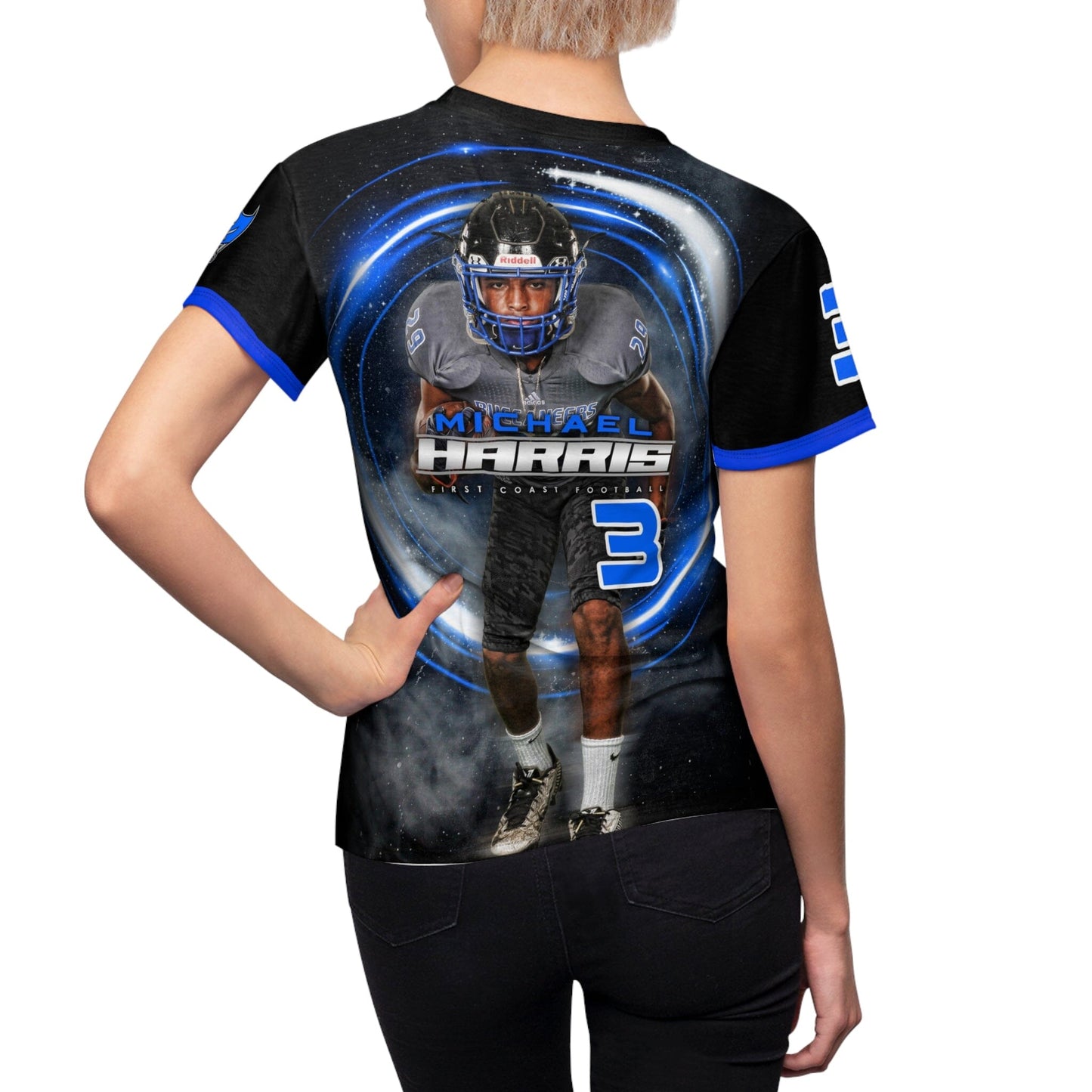 Women's Full Sublimated Sportswear Shirt - FLARE-Photoshop Template - PSMGraphix