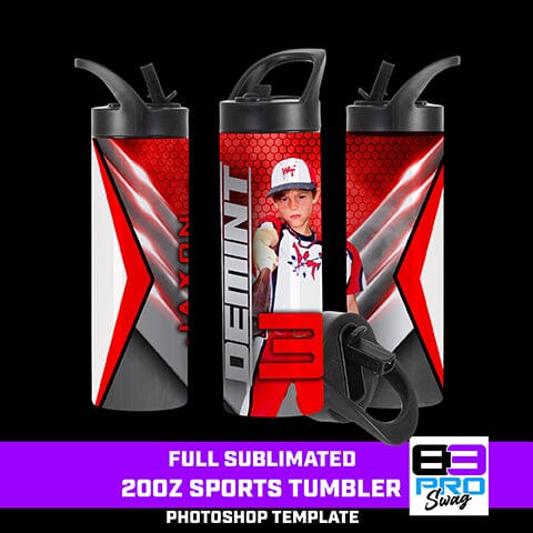 VICTORY - Skinny Tumbler Templates-Photoshop Template - PSMGraphix
