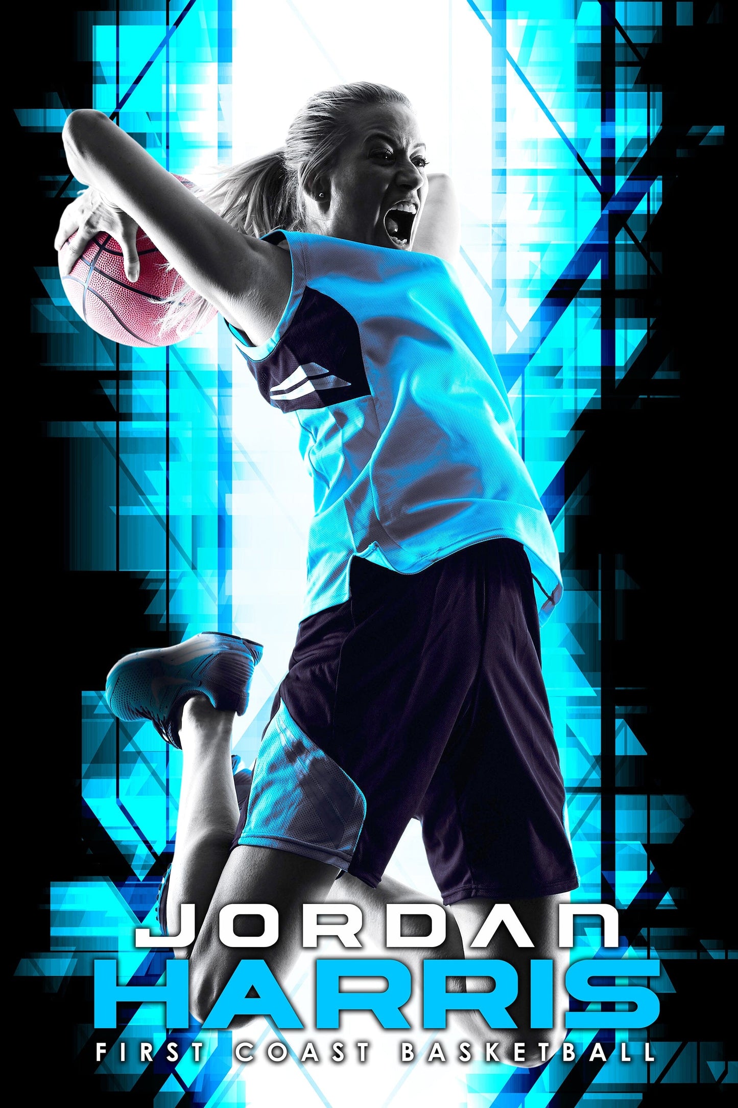 2:3 Ratio INDIVIDUAL POSTER/BANNER Photoshop Template - FUTURE - GLITCH-Photoshop Template - PSMGraphix