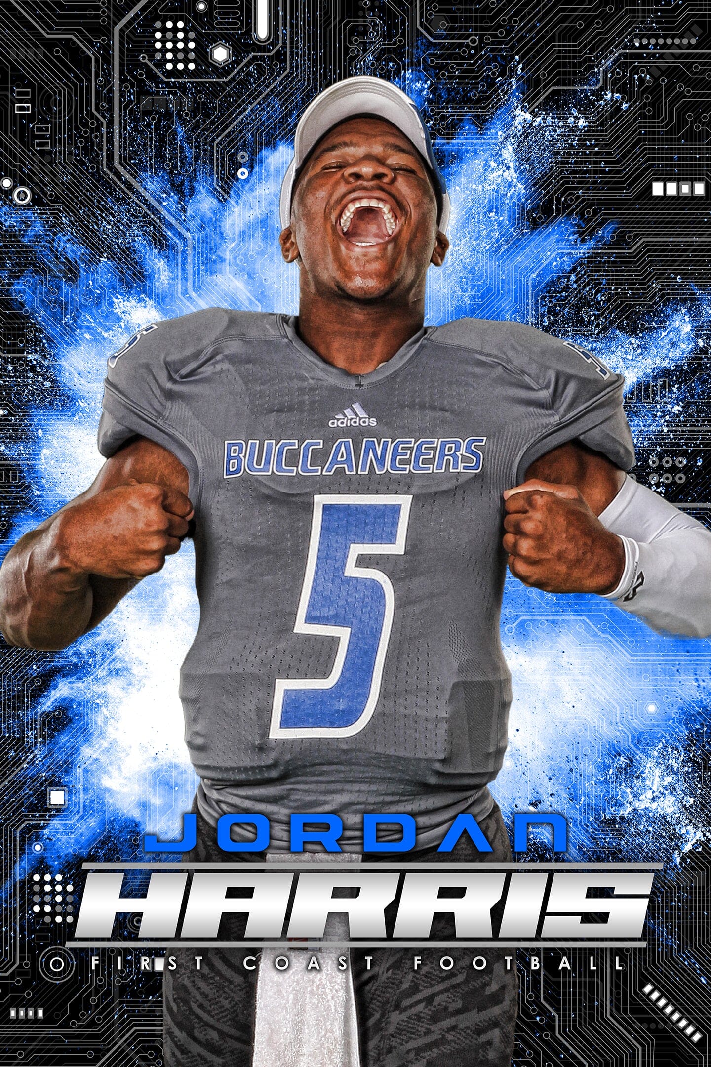2:3 Ratio INDIVIDUAL POSTER/BANNER Photoshop Template - Multi-Sport - MACHINE
