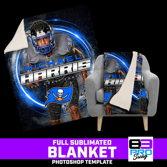 50"x60" Blanket Photoshop Template - FLARE