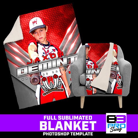 VICTORY - 50"x60" Blanket Photoshop Template-Photoshop Template - PSMGraphix