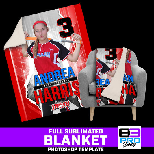 RIPPED - 50"x60" Blanket Photoshop Template-Photoshop Template - PSMGraphix