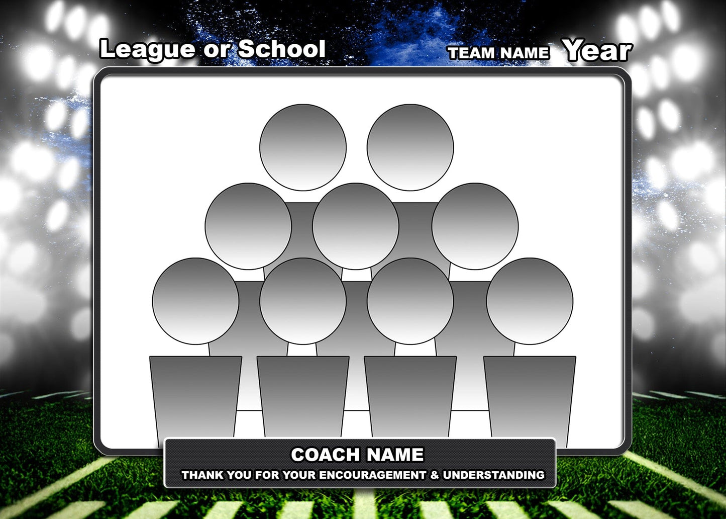 Illumination Football Traditional Team & Individual Graphics-Photoshop Template - PSMGraphix