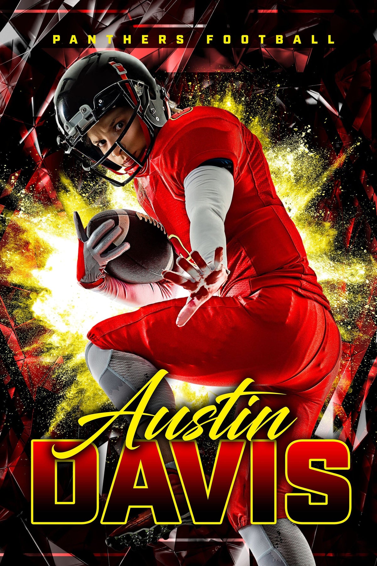 Breakthrough 2:3 Ratio Player Poster/Banner-Photoshop Template - PSMGraphix