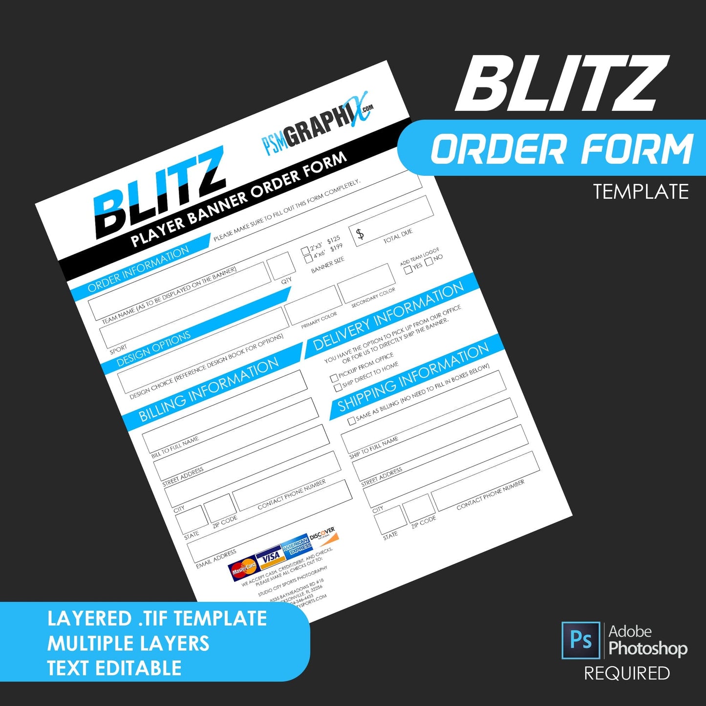 Blitz Series LIMITED EDITION BUNDLE (Marketing & Templates)-Photoshop Template - PSMGraphix