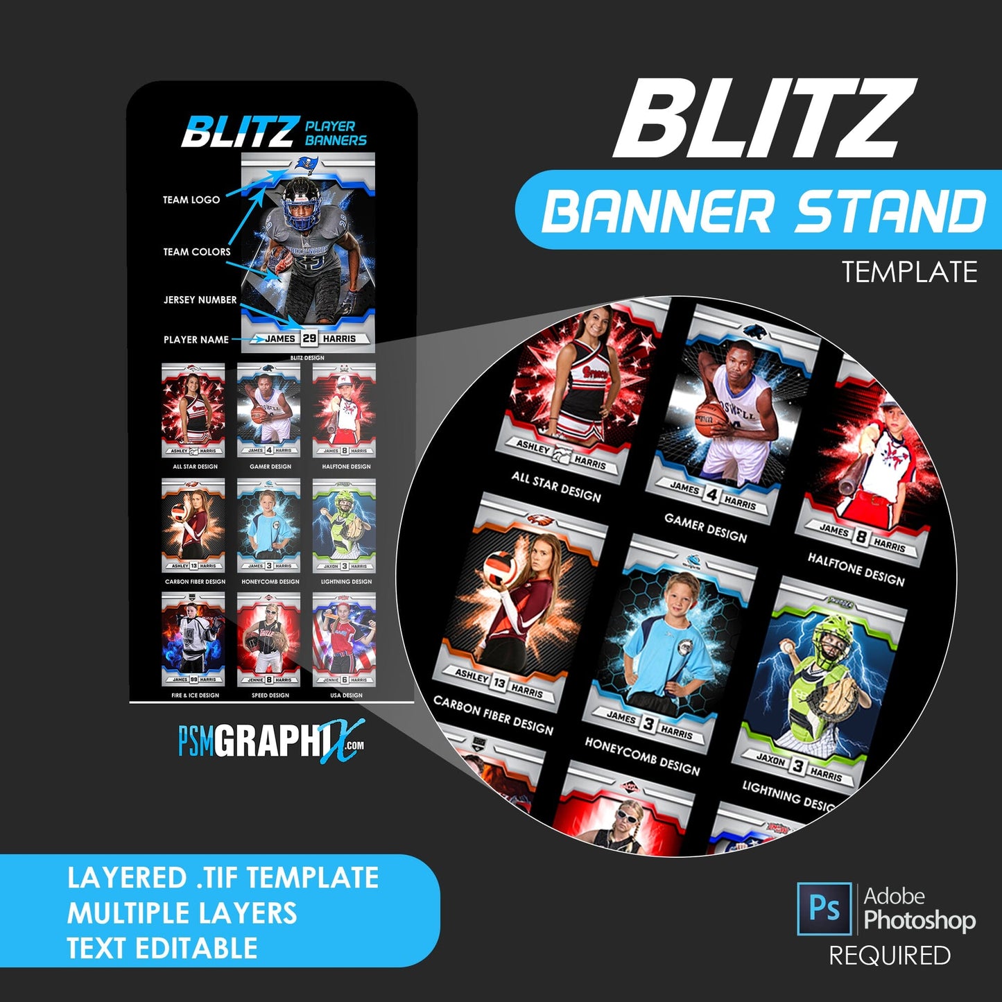 Blitz Series LIMITED EDITION BUNDLE (Marketing & Templates)-Photoshop Template - PSMGraphix