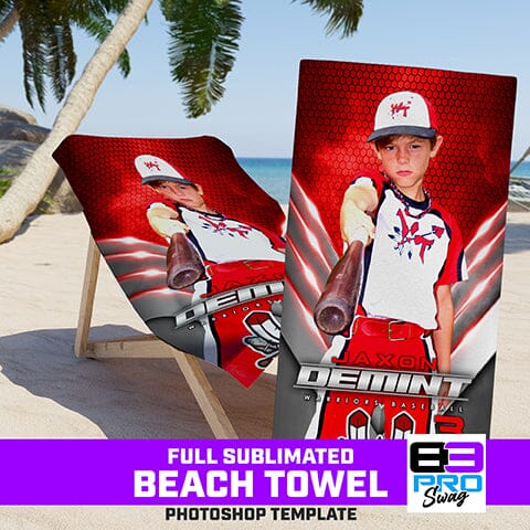 VICTORY - 30"x60" Beach Towel Photoshop Template-Photoshop Template - PSMGraphix