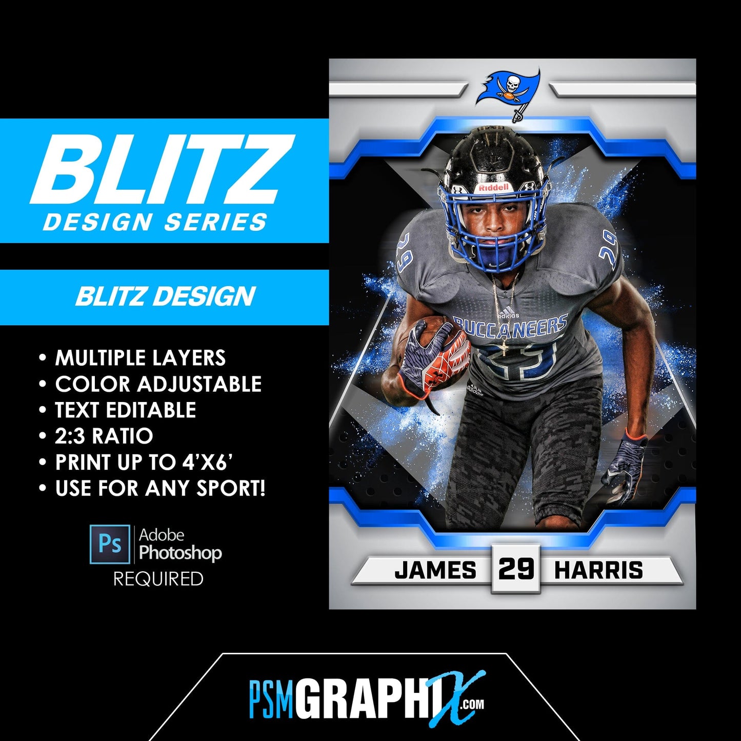 BLITZ Series FULL COLLECTION - Poster/Banner Templates-Photoshop Template - PSMGraphix