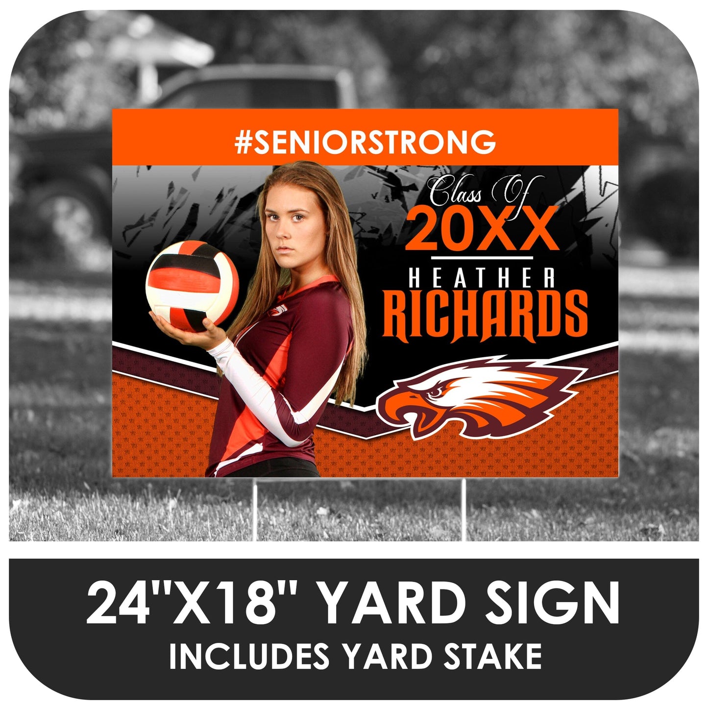 Class of 20XX Yard Sign Template - 10 Design Collections-Photoshop Template - PSMGraphix