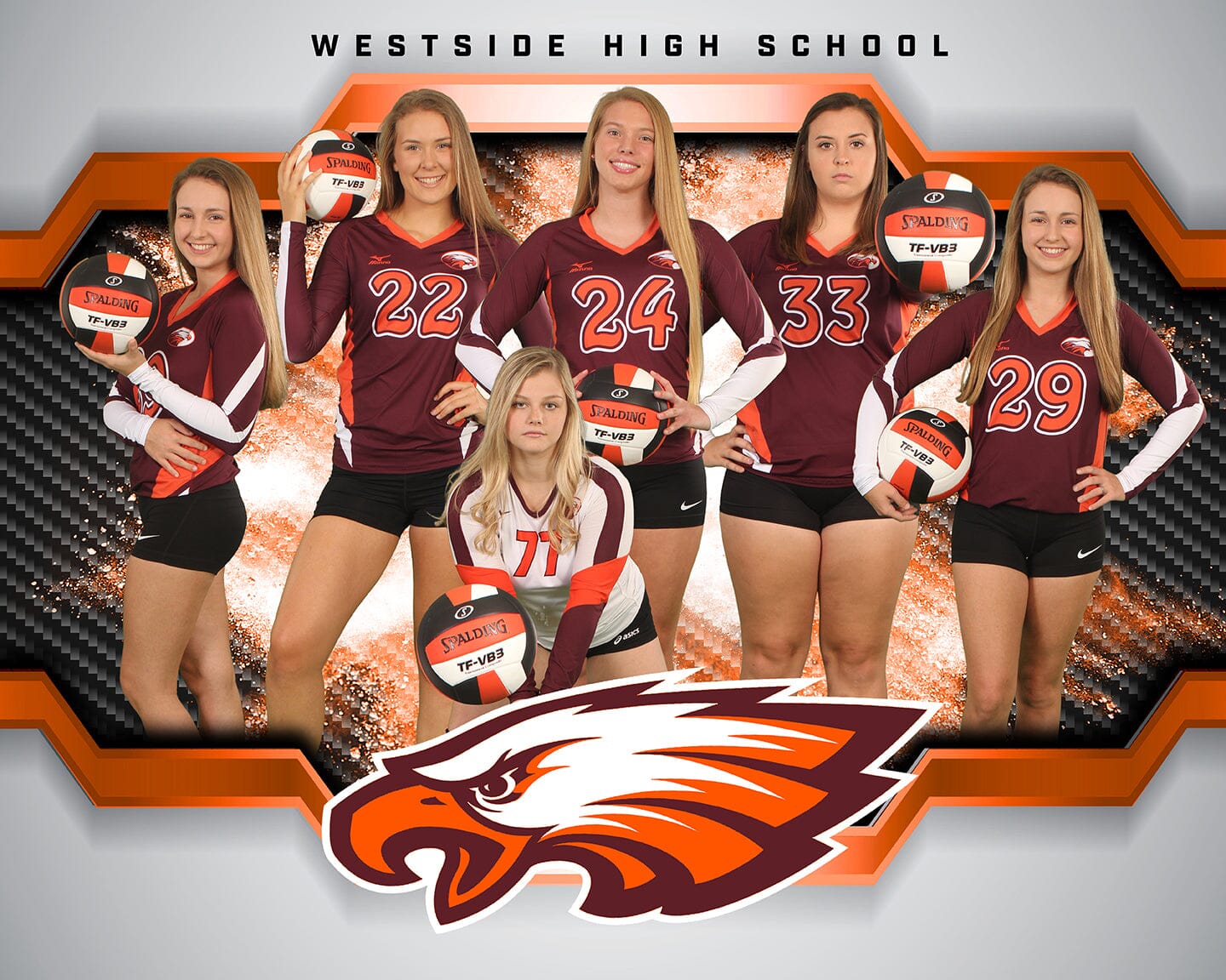 Carbon Fiber - 4:5 Ratio TEAM PHOTO Photoshop Template-Photoshop Template - PSMGraphix