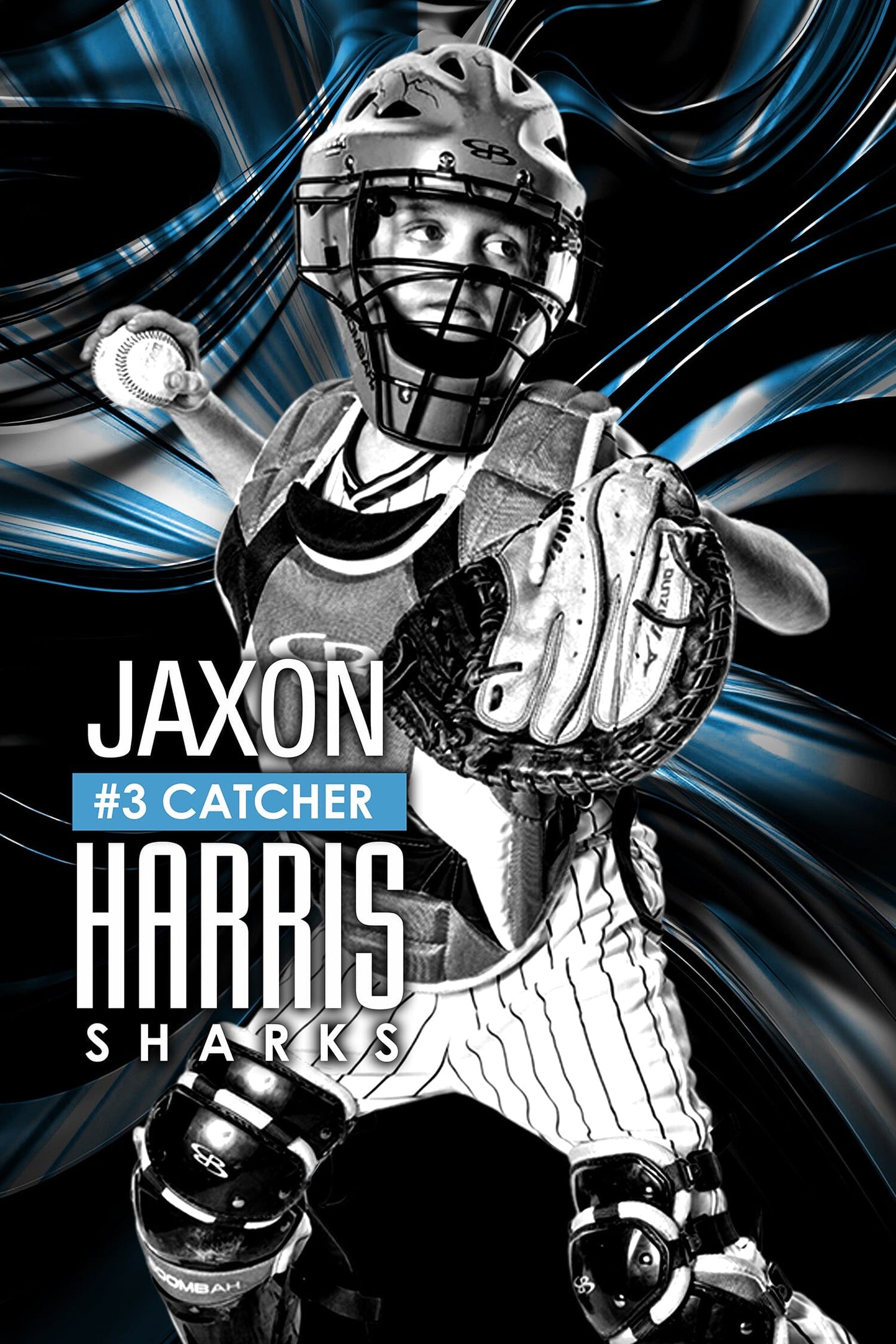 CHROME WAVE 2:3 Ratio Player Poster/Banner