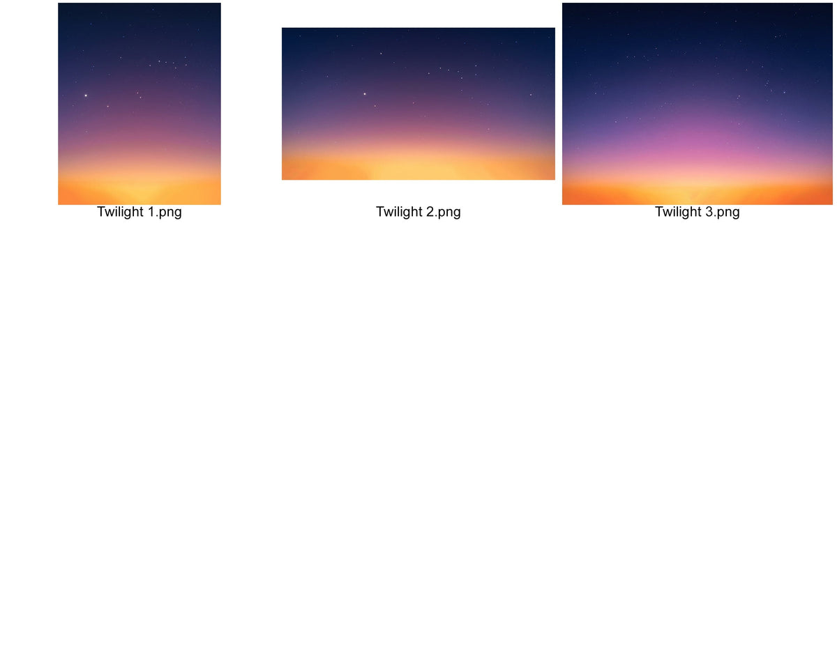 Skies Design Elements preview, sky overlay contact sheet 5 of 5