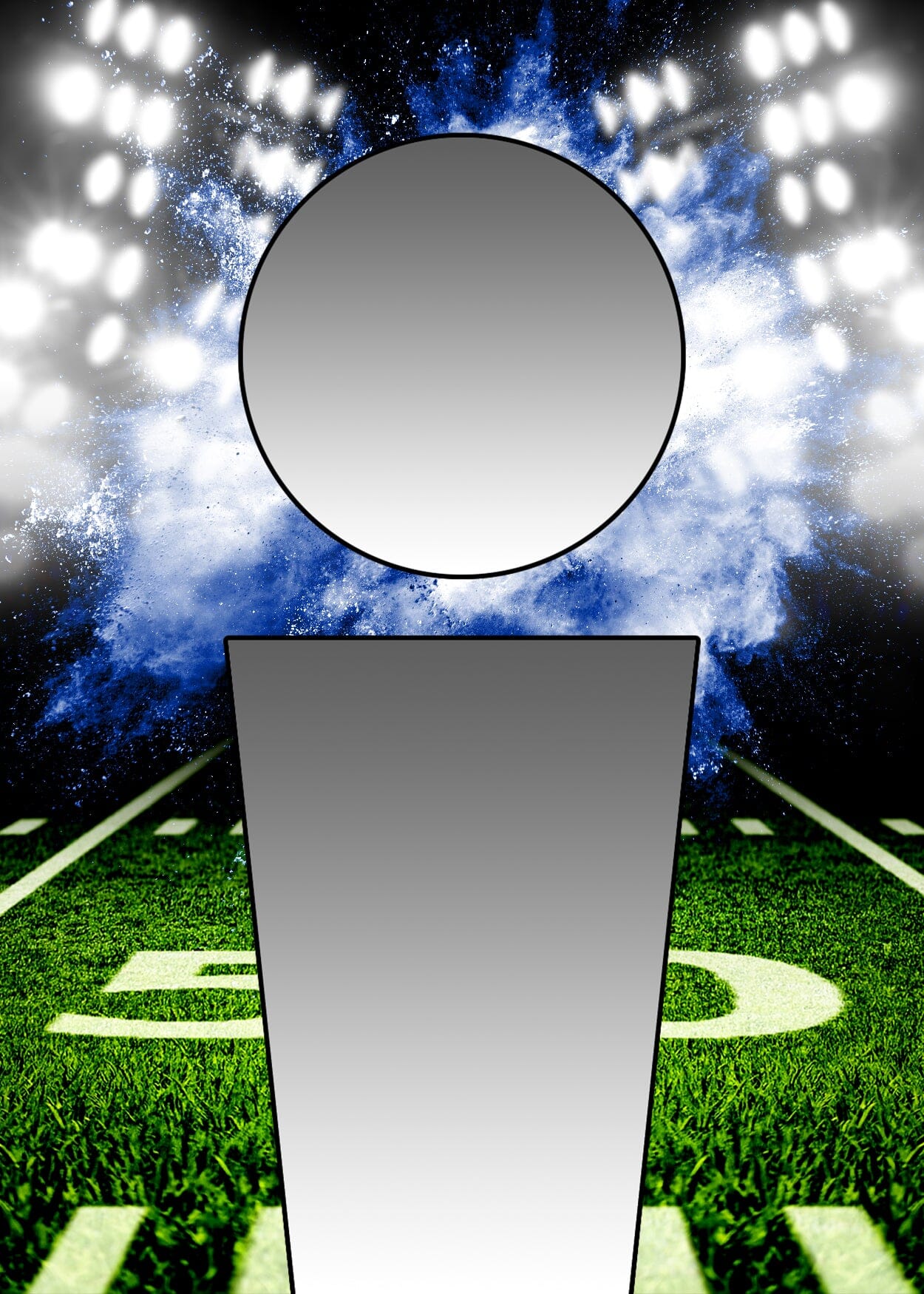 Illumination Football GreenScreen Team & Individual Graphics-Photoshop Template - PSMGraphix