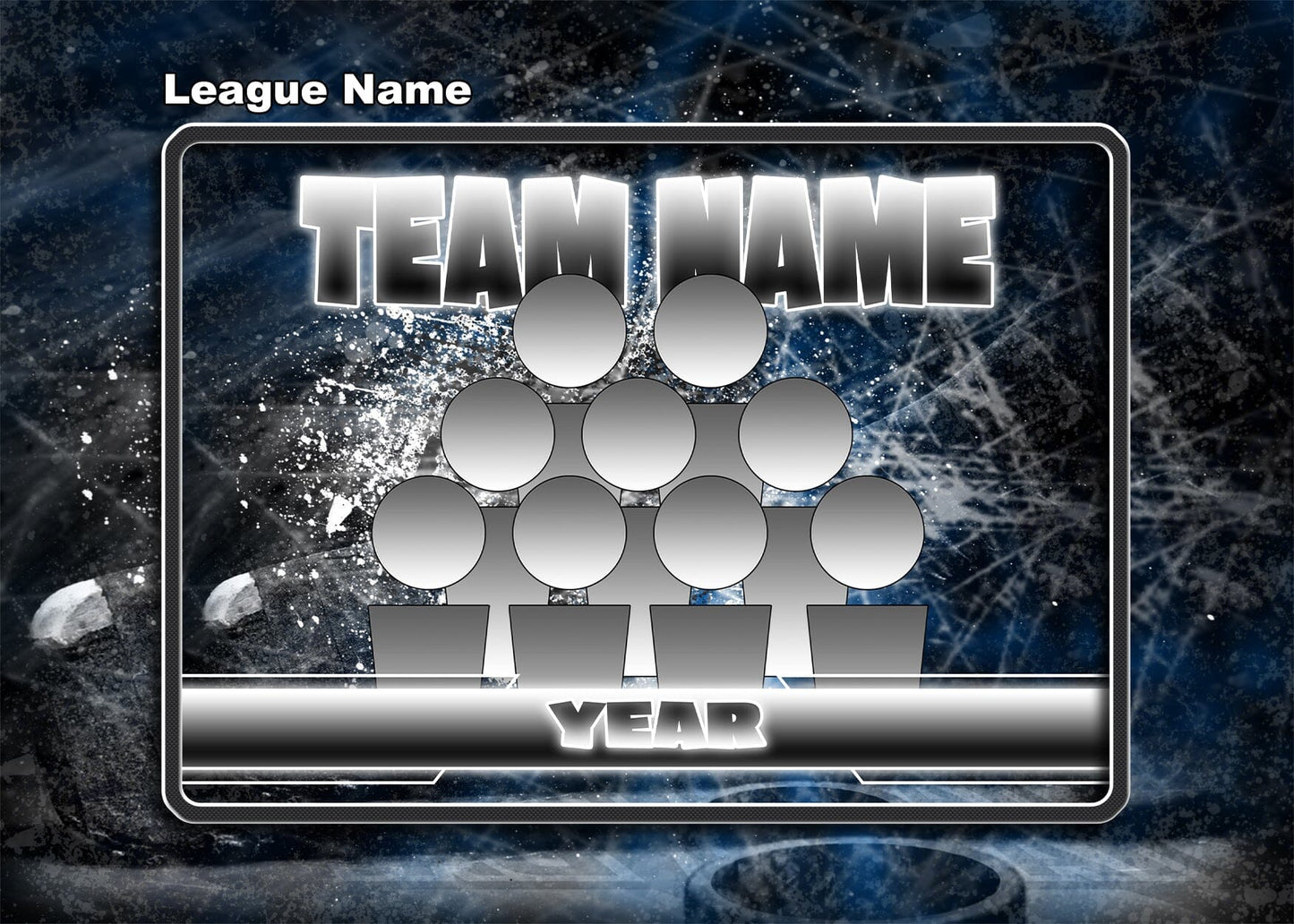 Blueliner GreenScreen Team & Individual Template Package-Photoshop Template - PSMGraphix