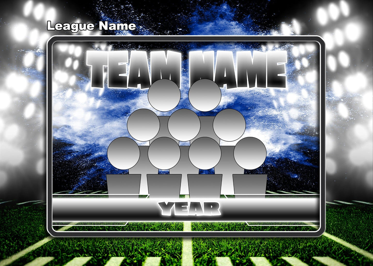 Illumination Football GreenScreen Team & Individual Graphics-Photoshop Template - PSMGraphix