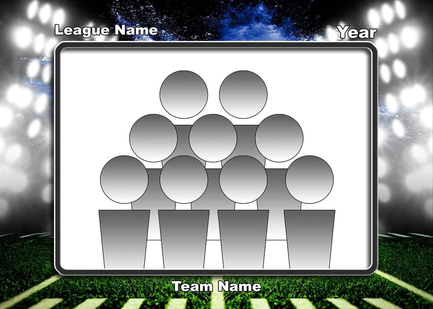 Illumination Football Traditional Team & Individual Graphics-Photoshop Template - PSMGraphix