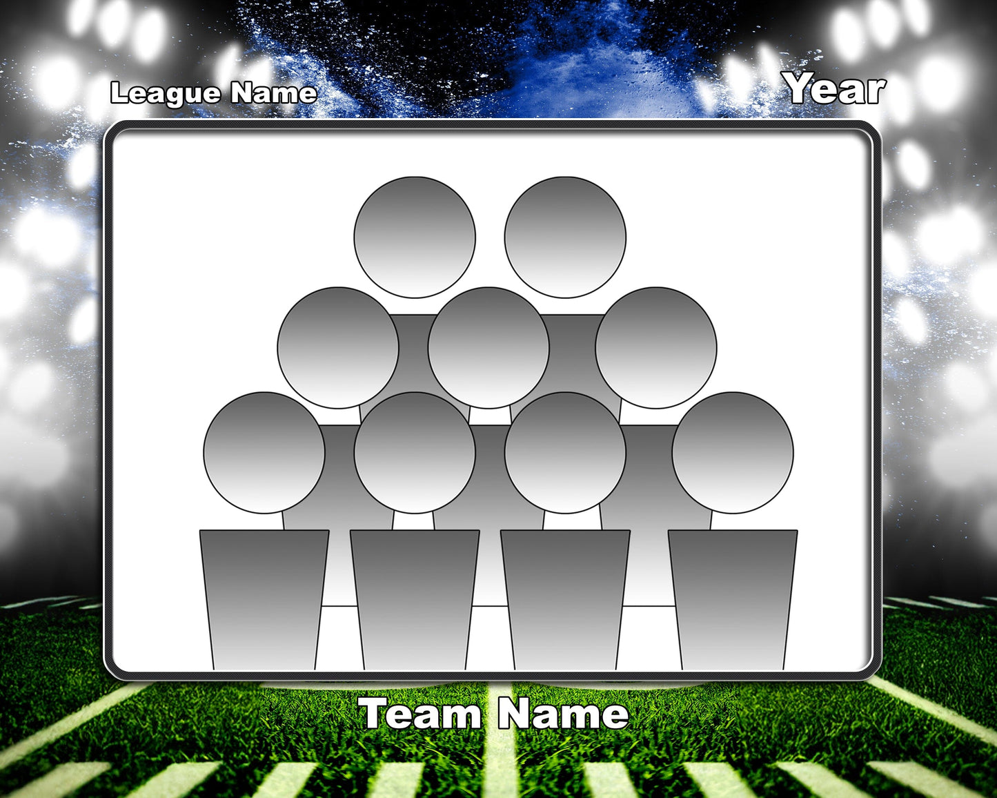 Illumination Football Traditional Team & Individual Graphics-Photoshop Template - PSMGraphix