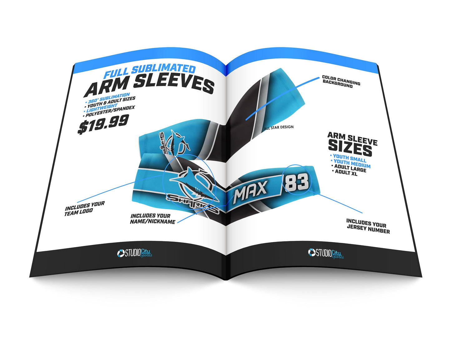 BLITZ Series Arm Sleeve Collection & Marketing Kit LIMITED SPECIAL OFFER-Photoshop Template - PSMGraphix