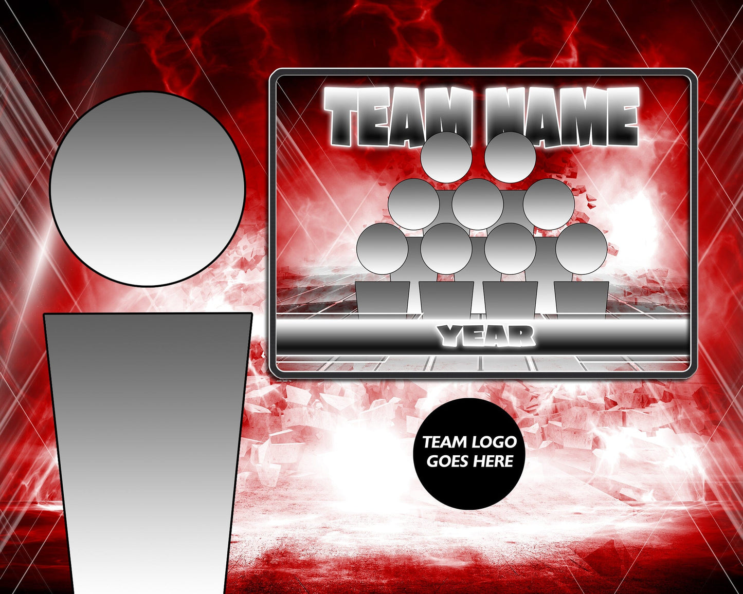 Punisher in Color GreenScreen Team & Individual Template Package
