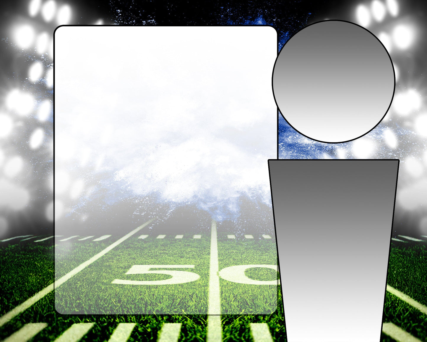 Illumination Football GreenScreen Team & Individual Graphics-Photoshop Template - PSMGraphix