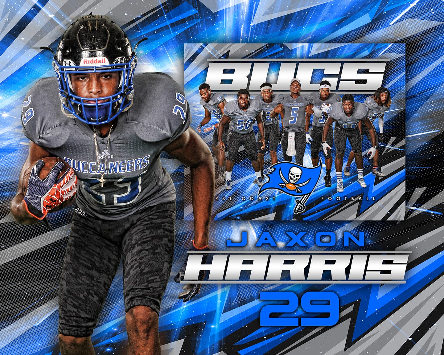 4:5 Ratio HORIZONTAL MEMORY MATE Photoshop Template - FLASH - Multi-Sport-Photoshop Template - PSMGraphix