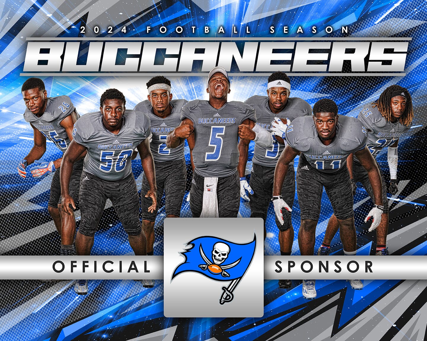 4:5 Ratio SPONSOR PLAQUE Photoshop Template - FLASH - Multi-Sport-Photoshop Template - PSMGraphix