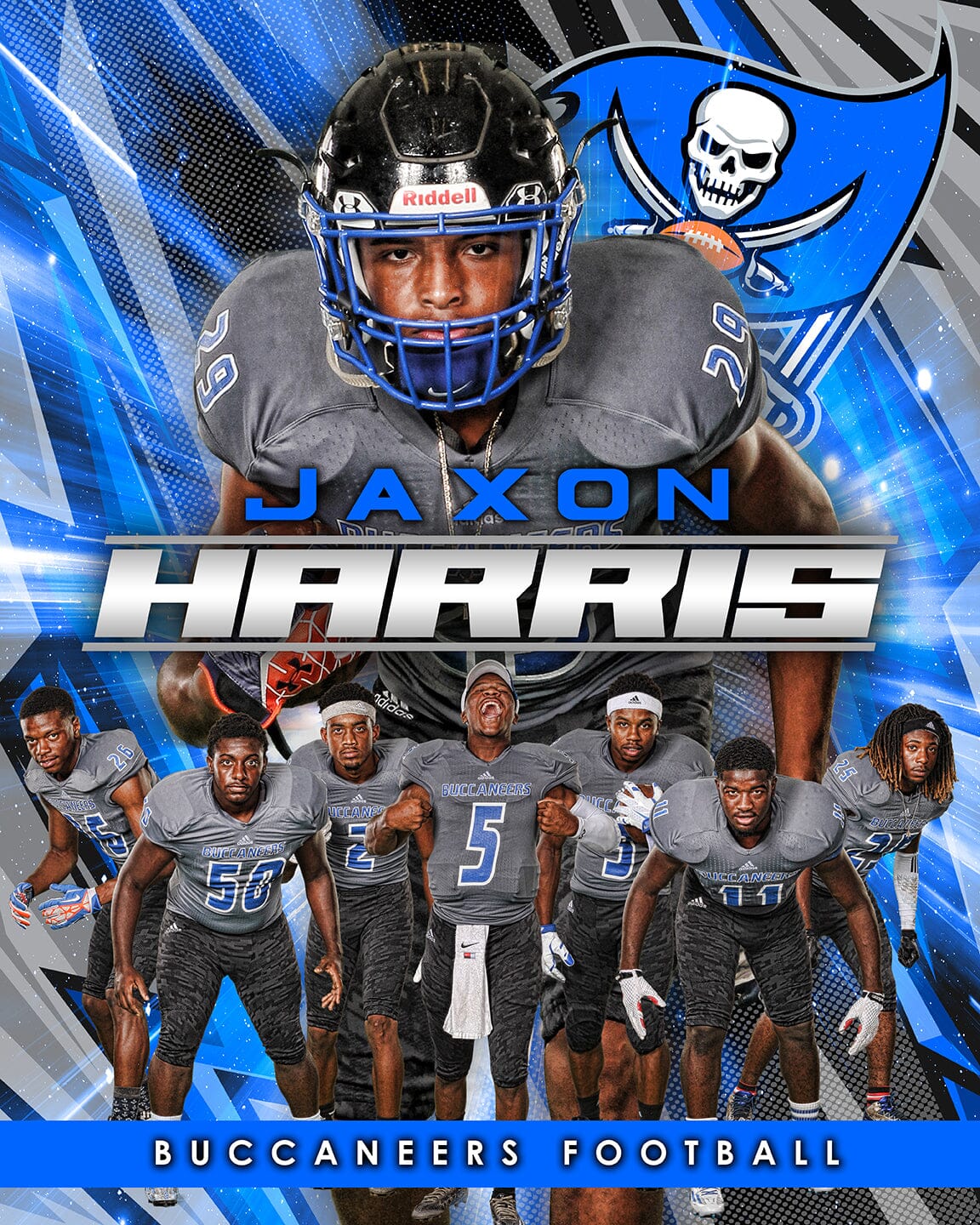 4:5 Ratio VERTICAL MEMORY MATE Photoshop Template - FLASH - Multi-Sport-Photoshop Template - PSMGraphix