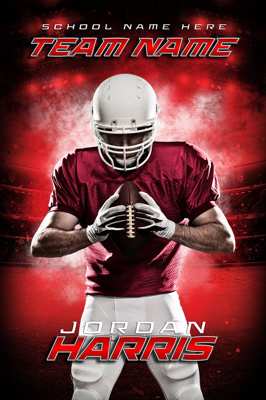 FPB25 - 6 - 2:3 Ratio Player Poster/Banner-Photoshop Template - PSMGraphix