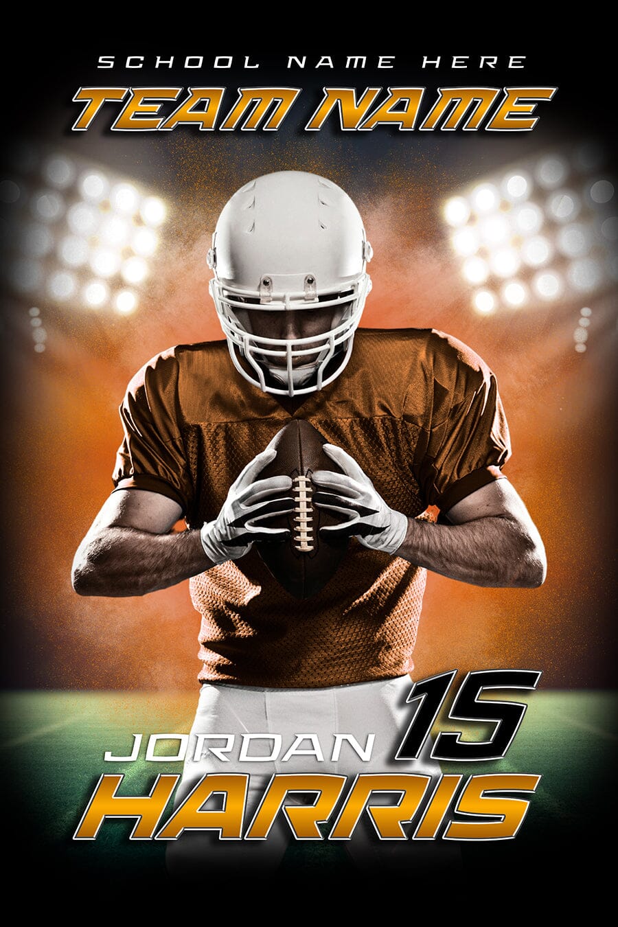 FPB25 - 9 - 2:3 Ratio Player Poster/Banner-Photoshop Template - PSMGraphix