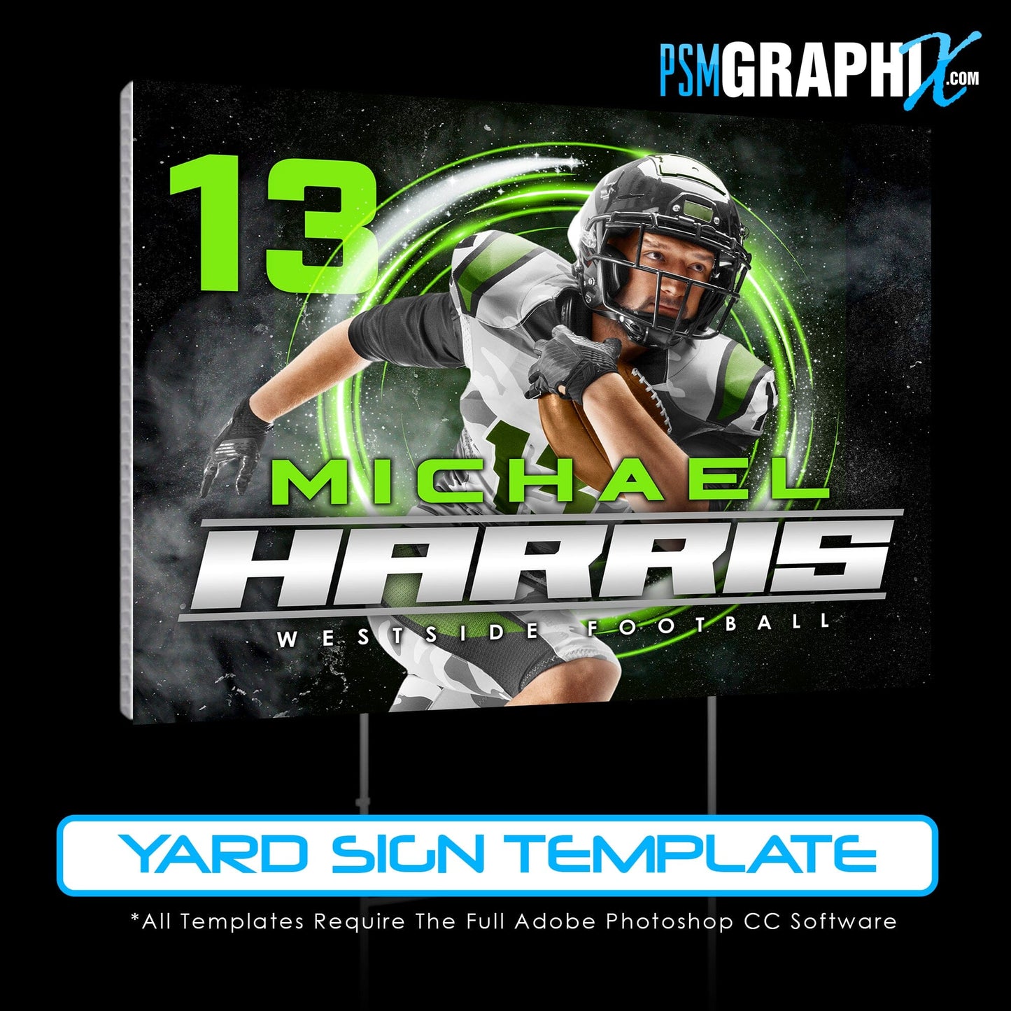 Game Day Yard Sign Template - FLARE