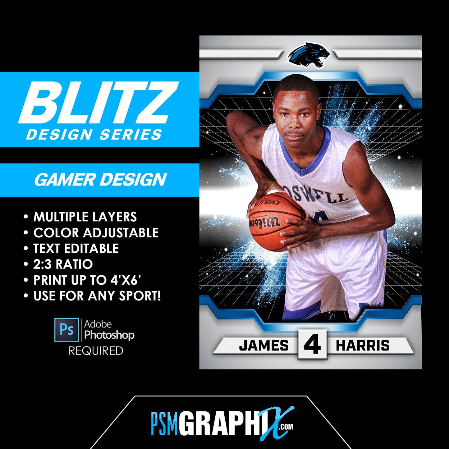 BLITZ Series FULL COLLECTION - Poster/Banner Templates-Photoshop Template - PSMGraphix