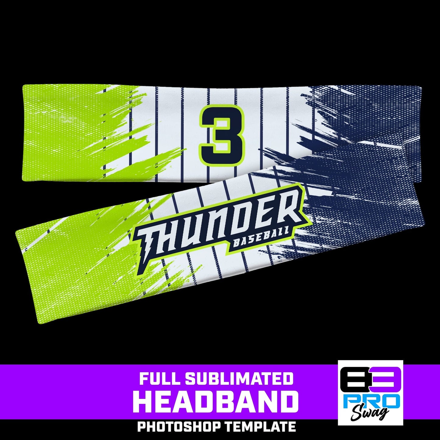 Pin Stripe - Headbands Photoshop Template-Photoshop Template - PSMGraphix