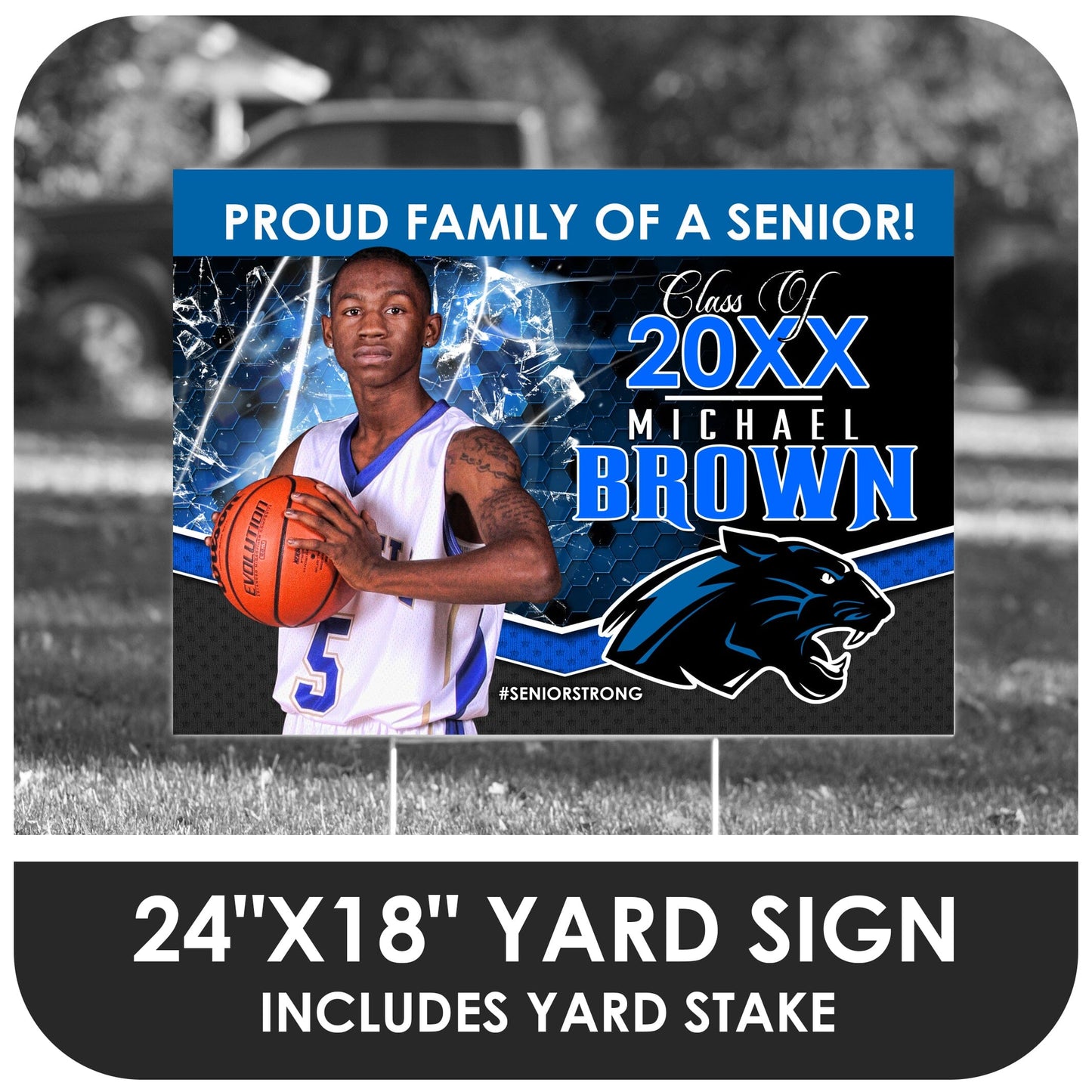 Class of 20XX Yard Sign Template - 10 Design Collections-Photoshop Template - PSMGraphix