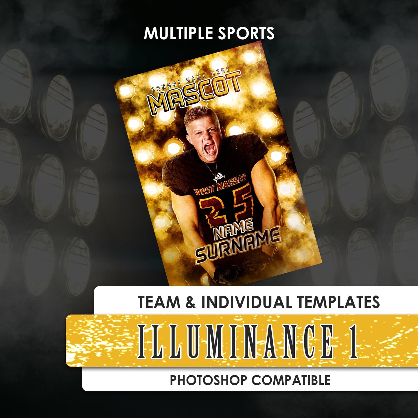 Illuminance 1 Banner/Poster-Photoshop Template - PSMGraphix