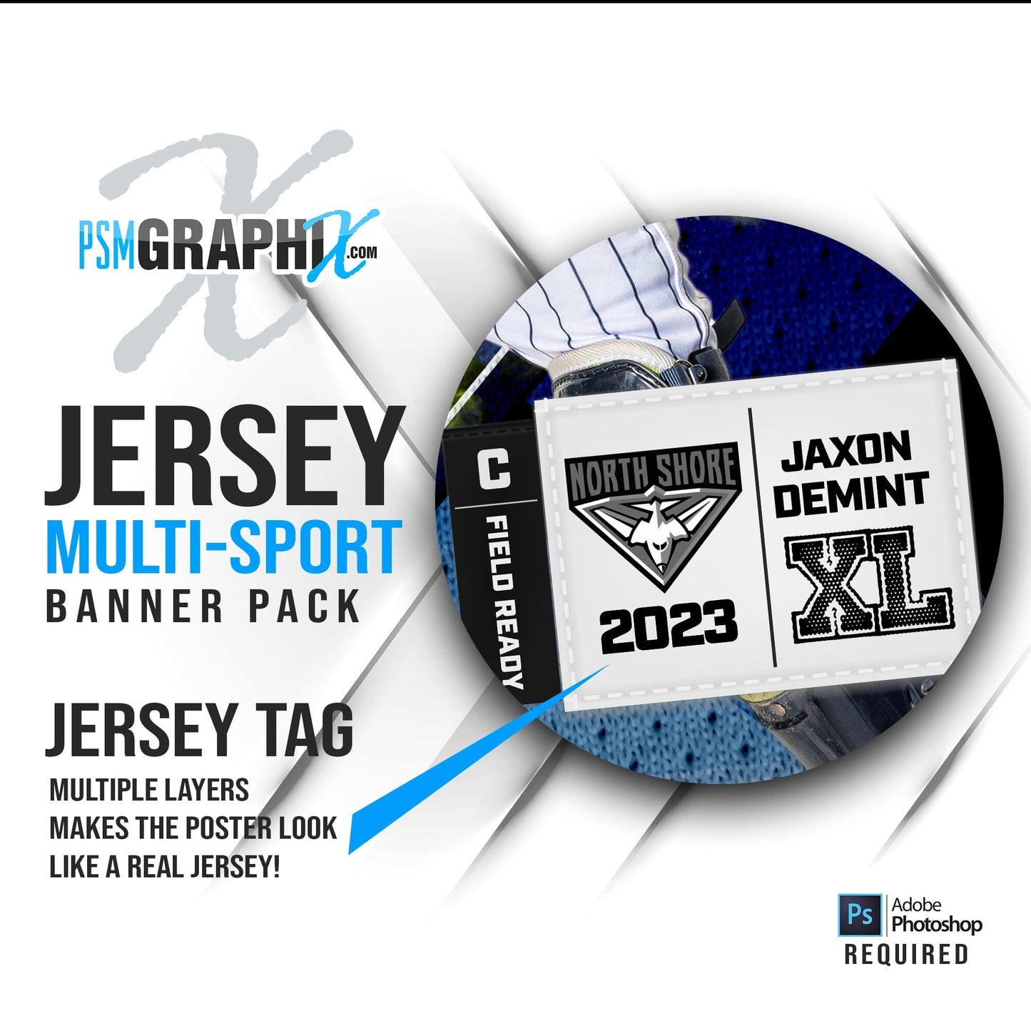 Jersey - Multi Sport Banner Bundle-Photoshop Template - PSMGraphix