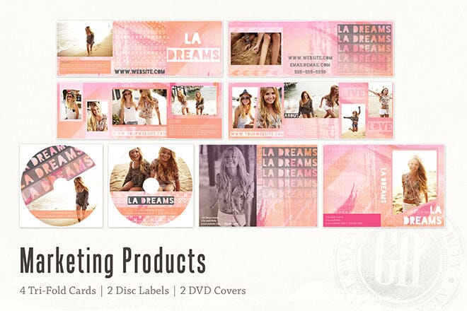 LA Dreams - Bundle-Photoshop Template - Graphic Authority