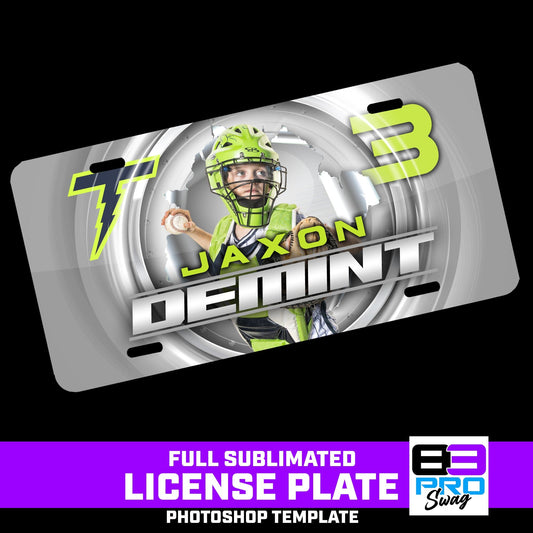 METAL BREAKOUT - License Plate Photoshop Template-Photoshop Template - PSMGraphix