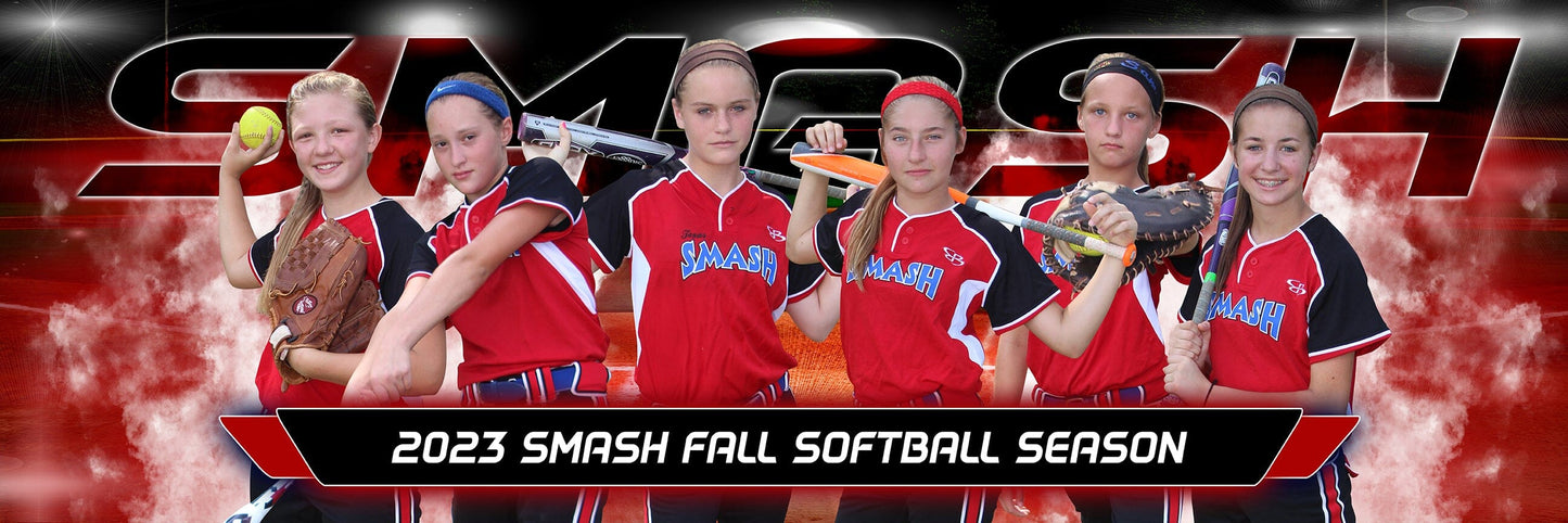 Lights Out - Baseball/Softball Specific - 1:3 Ratio TEAM PANORAMIC Photoshop Template-Photoshop Template - PSMGraphix