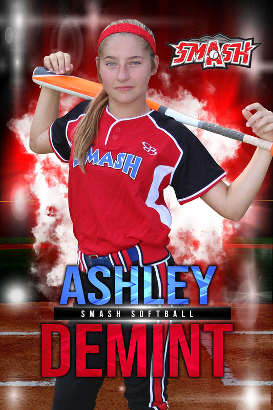 Lights Out - Baseball/Softball Specific - 2:3 Ratio INDIVIDUAL POSTER/BANNER Photoshop Template-Photoshop Template - PSMGraphix