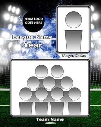 Illumination Soccer Traditional Team & Individual Graphics-Photoshop Template - PSMGraphix